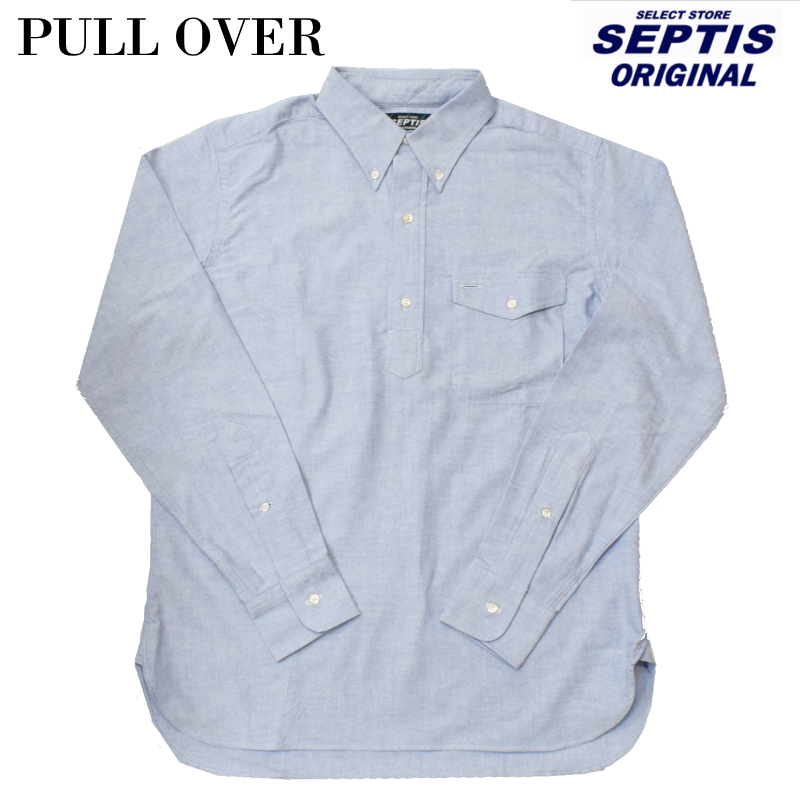 楽天市場 Septis Original セプティズオリジナル 長袖ボタンダウンプルオーバーシャツ Ivy Pullover Shirts Oxford オックスフォード Blue Select Store Septis