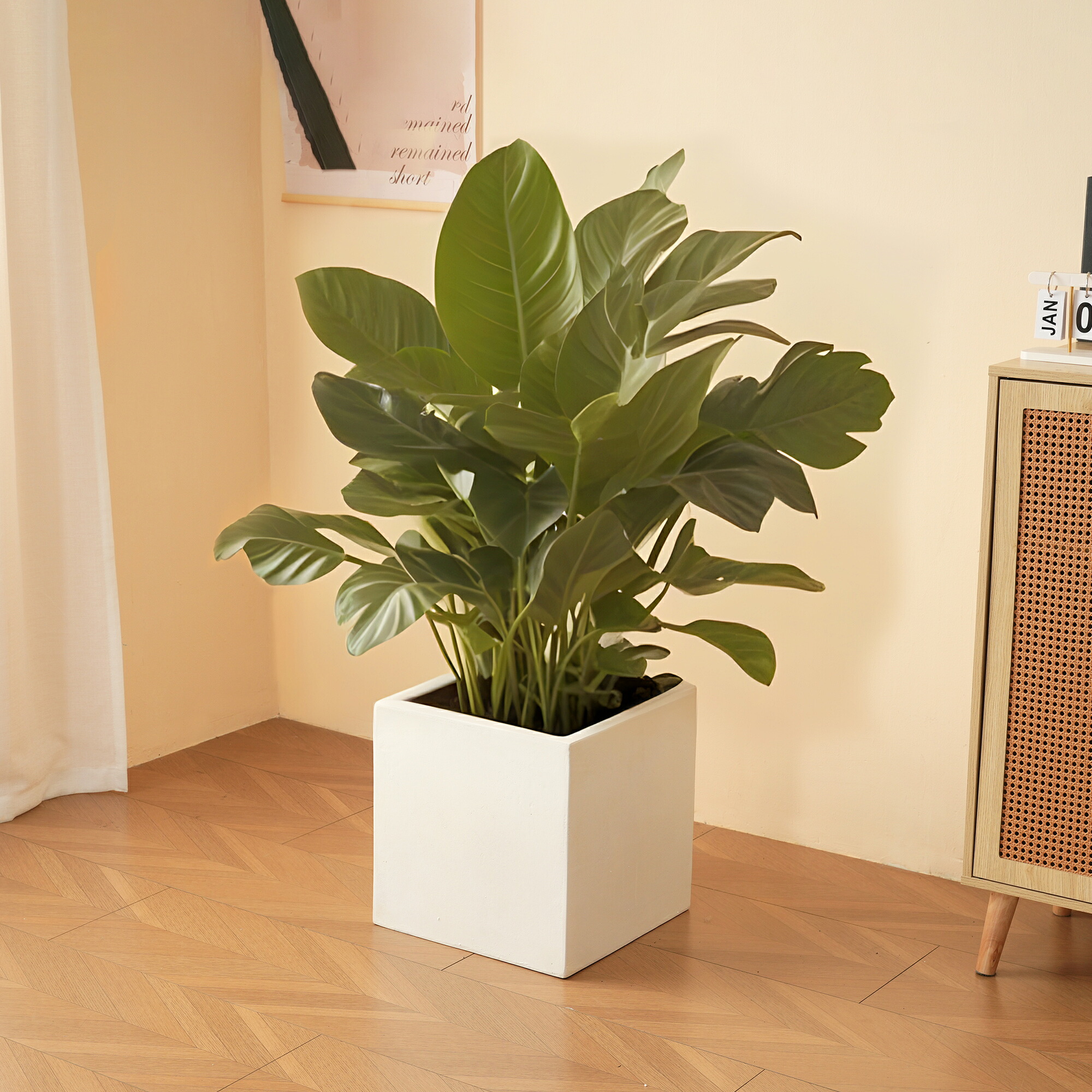 M size 植木鉢 おしゃれ 大型植木鉢 軽い 軽量 受け皿 受皿 鉢 屋外用 屋内用 鉢カバー グランピング レストラン 植栽 ガーデン プレゼ