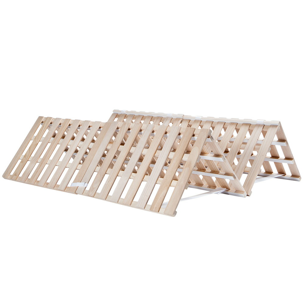 楽天市場】すのこベッド 折りたたみベッド 4つ折り 湿気/カビ対策 耐