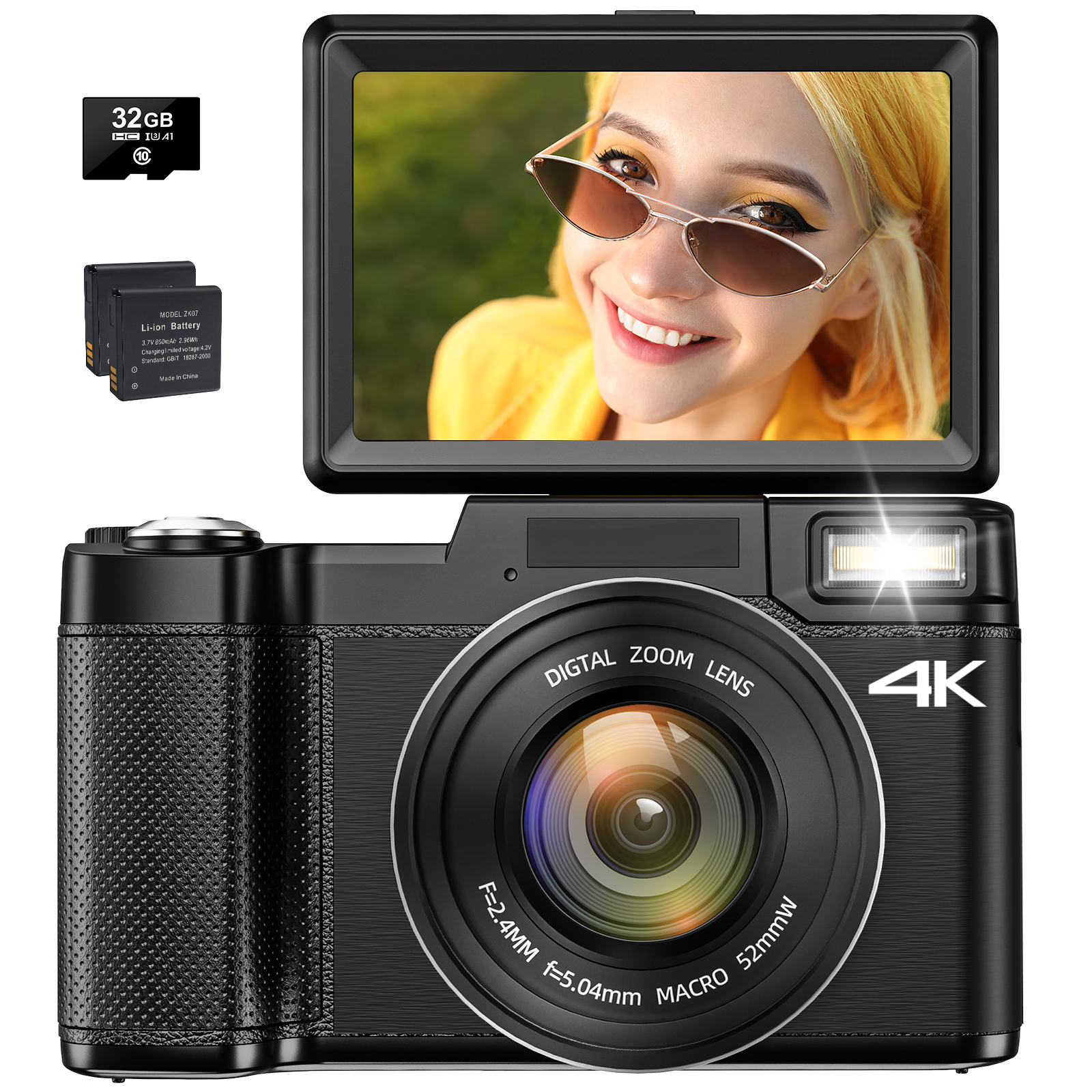 【楽天市場】デジカメ 4K デジタルカメラ コンパクト 48 MP AF 