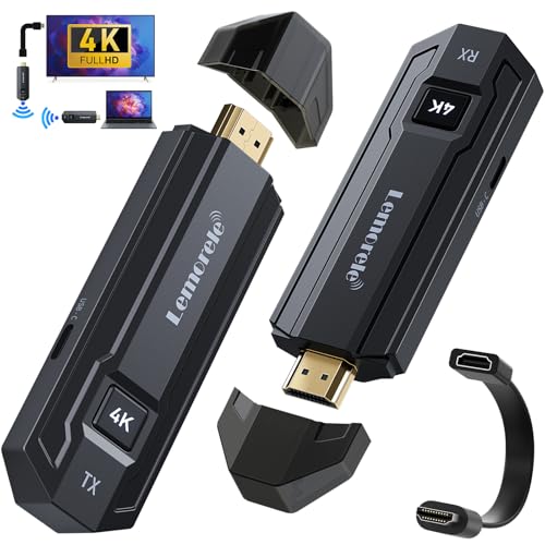 4K ワイヤレス HDMI 無線 ポータブル 小型 送受信機 2.4G&5G双頻Wifi 最大解像度 4K30Hz 最大50m 66ms超低遅延無線 8台増設可能 APP/インターネット不要 HDMIエクステンダキット mini hdmiとMicro hdmiの変換