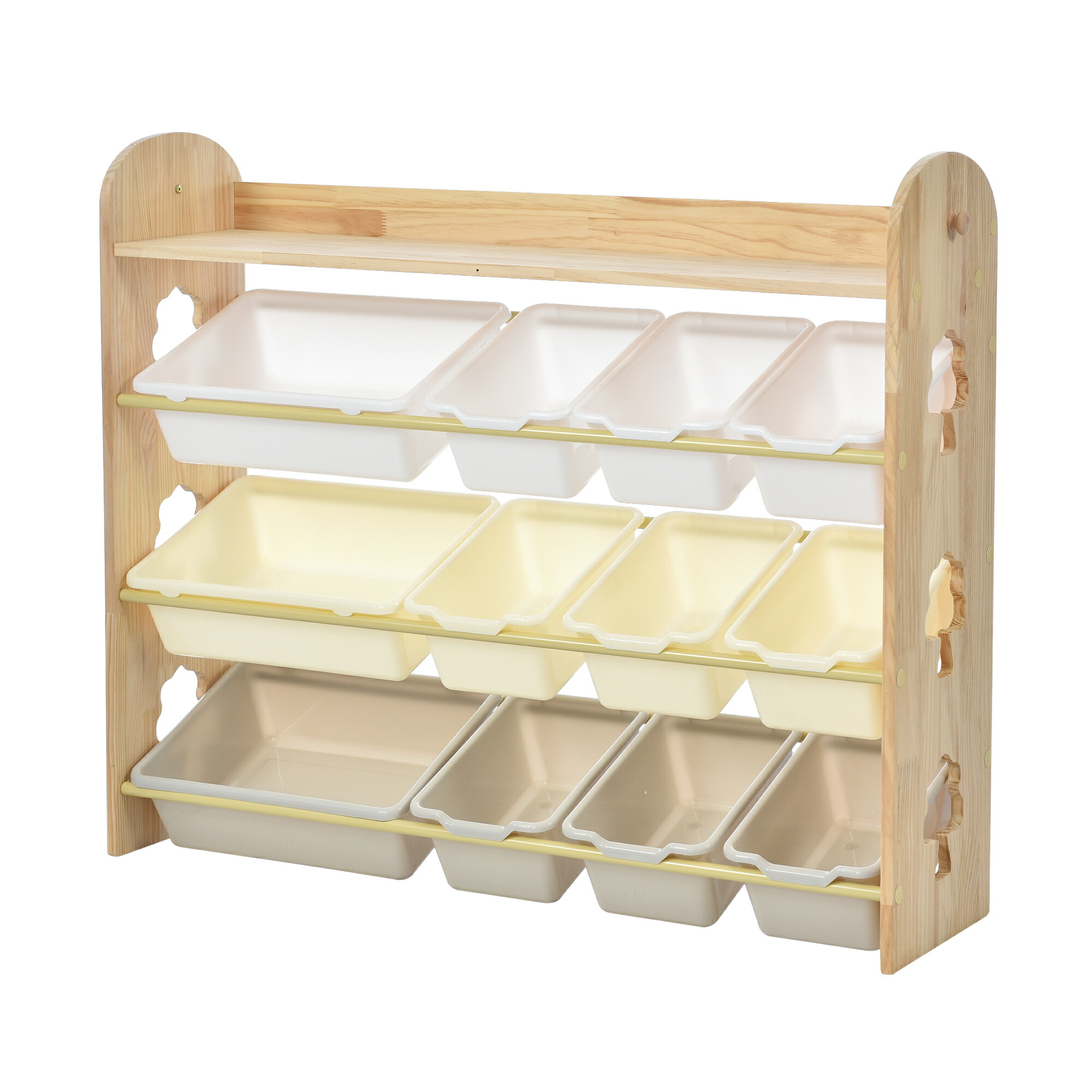 楽天市場】おもちゃ収納ラック ラージサイズ 幅103cm 子ども用家具