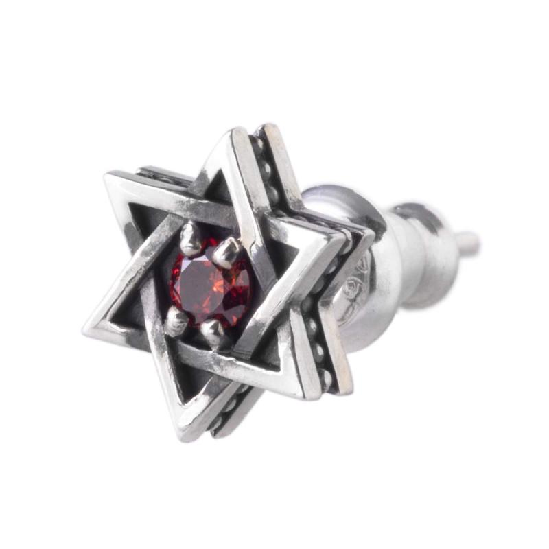 [アルテミスキングス]ARTEMINGS ヘキサグラムスタッドピアスRD ak-ake0086 シルバーアクセサリー メンズ レディース ブランド ジュエリー 銀 シルバーピアス スタッズピアス 925｜Sereinserein