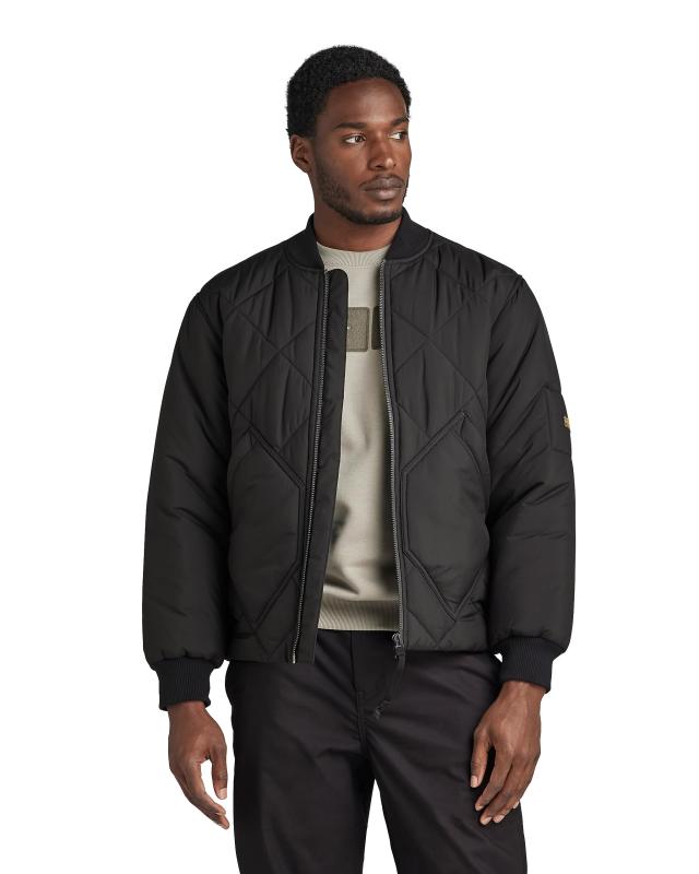 [ジースターロゥ] アウター 中綿 キルティング ボンバー 撥水 メンズ レギュラーフィット DIAMOND LITY BOMBER｜Sereinserein