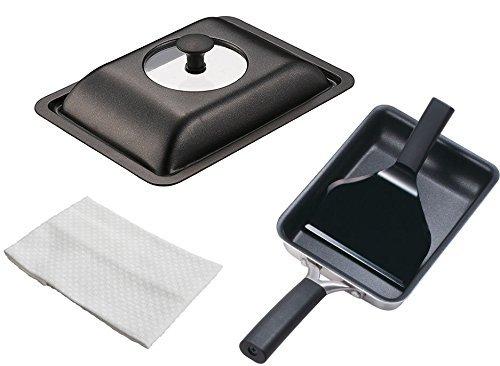 セットI・ガス火両用貝印 o.e.c. 卵焼き器 DY-5201&卵焼き器用カバー DY-5225 セット ふきん付|Sereinserein