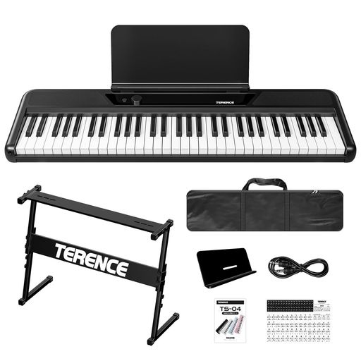 電子ピアノ 61鍵盤 キーボードピアノ 2つの5Wステレオスピー 楽天市場】TERENCE電子ピアノ61鍵盤キーボードピアノ2つの5Wステレオ