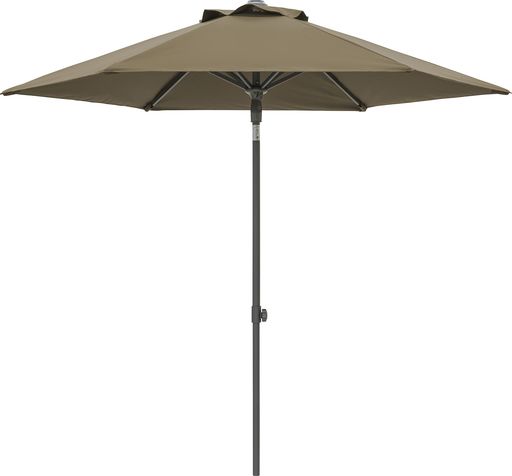 タカショー日よけEGプッシュパラソル2.5mカーキ【SHR-A25K】ガーデンパラソル紫外線カット撥水加工