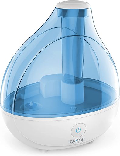 超音波式クールミスト加湿器1.7L最長25時間静音自動停止ナイトライト360°ノズルPureEnrichmentMistAire
