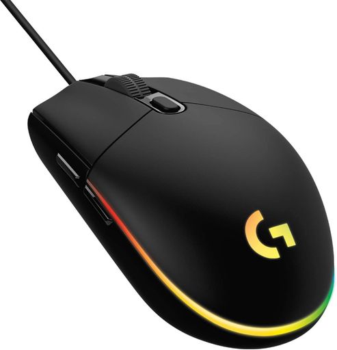 LogitechGゲーミングマウス有線G102LIGHTSYNCRGB6個プログラムボタン85g軽量G102-BK(LogitechG102ICPRODIGY後継機)【海外モデル】