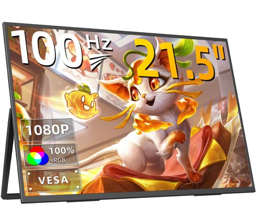 KEEPTIME移動性管する21.5in1080P100HZ持ちはこぶ管するVESA相応う携帯型管する大画面広色域大型補欠選手管する自主独往型照明ランプIPS液晶ダイアログボックスUSBType-C/HDMI先っぽ/