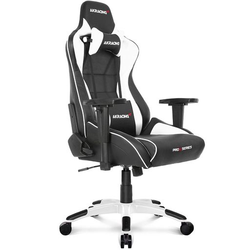 AKRacingゲーミングチェアデスクチェア練習曲居敷き学びとる居敷き白いこと白Pro-XV2高耐久PUなめし革180度リクライニング在宅リモート5年引き請ける