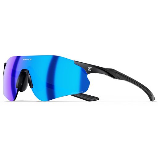 KAPVOEサングラスメンズレディース調光レンズランニングマラソン登山自転車バイクテニス野球対応スポーツサングラスアジアンフィット軽量TR90フレームUV400紫外線カット(ミラー/ブルー)