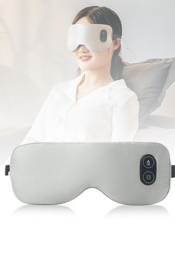 BeemyiホットアイマスクUSB充電式xコードレス【6Aシルク採用+3段階の温度+7段階の振動】Type-C充電式コードレスアイウォーマー睡眠用遮光快眠グッズ繰り返し利用可15分切タイマーサイズ調整…