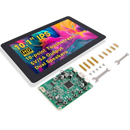 SunFounder最新10inDIYタッチスクリーンオールインワンソリューション(RaspberryPi5相応う)IPSHD1280x800