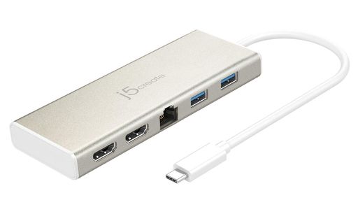 j5createUSB-C6in1ハブドッキングステーションデュアルモニター2画面増設PD60W充電HDMI4K+2K有線LANUSB3.0x2高速転送5Gbpsアルミ筐体Windows11MacOS