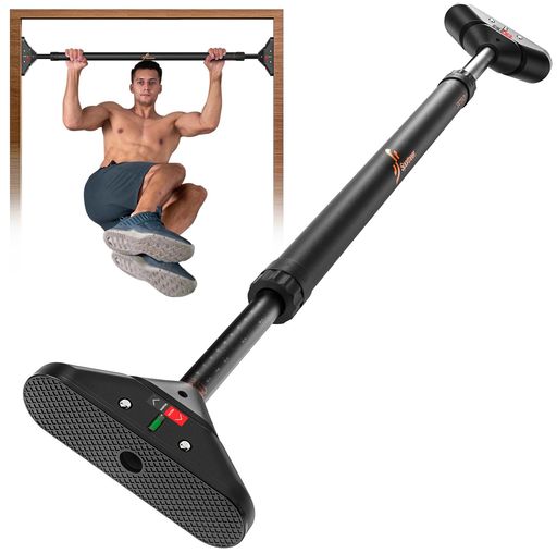 Sportneer懸垂バーぶら下がり健康器【欧米認証耐荷重200kg】簡単設置穴あけ不要筋トレ懸垂マシン背筋トレーニングチンニング懸垂機PullUpBar自宅用ホームジム水平器内蔵日本語説明書付き