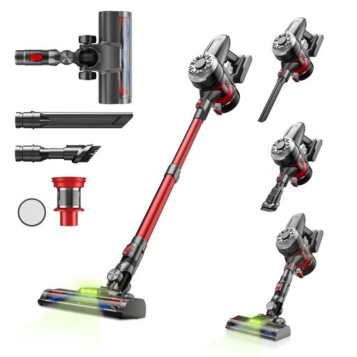 ❤️50Kpa 強力吸引❤️スティッククリーナー LED コードレス掃除機 掃除機 新品未使用】コードレス掃除機 スティッククリーナー ライト付 50Kpa