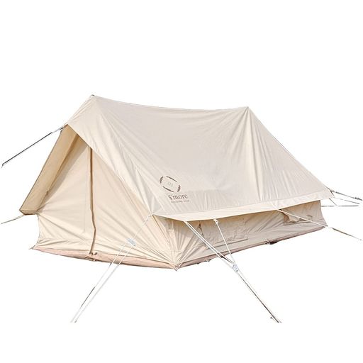 S’more(スモア)Hommiテントポリコットン小屋型家型収納バッグ付きファミリーテント2~3人用260*210cmキャンプテントおしゃれ撥水加工通気性吸湿性撥水難燃UPF50+抗菌UVカットアウトドア日除け