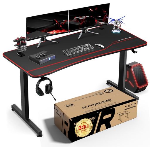 楽天市場】GTRACINGゲーミングデスクパソコンデスクワークデスク
