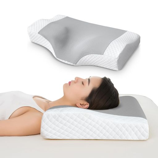AooDen枕首が痛くならない人気低反発まくら横向き寝仰向け寝通気性pillowカバー洗濯可低反発枕高め低め60*30*5.5/10.5cm