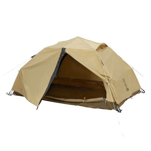 DOD(ディーオーディー) わがやのテントS 2人用 快適 簡単 ワンタッチ ポリコットン インナー UVカット T2-981-TN ベージュ サイズ:(約)W240xD220xH120cm|Serene Beauty 店