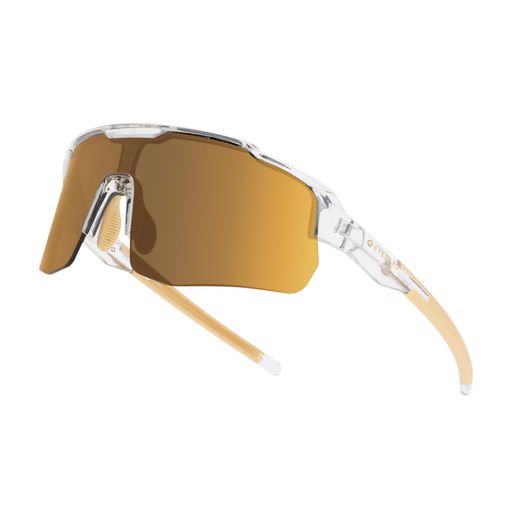 [EYEGLAD]MOTIONVIEWスポーツサングラスアウトドアHDハイコントラストUV400ランニング野球ソフトボールスポーツ環境に優しい(デザートチタン)