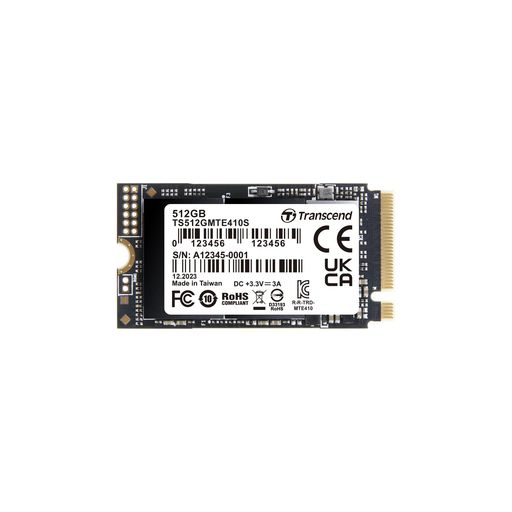 トランセンドM.2NVMeSSD512GB2242PCIeGen4x4最大読込み:5000MB/s最大書込み:3500MB/sMKeyTS512GMTE410S