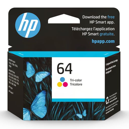 HP(ヒューレット・パッカード)64インキ薬莢|3色|N9J89AN