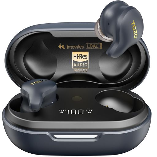 TOZO Golden X1 ワイヤレスイヤホン すべてが心に響く極上の音質 LDAC対応 ハイレゾ音質再生 混合ドライバー設計「Knowles(ノールズ)製バランスドアーマチュアドライバー(BAドライバー)とダイナ&hellip;｜Serene Beauty 店 14,219円