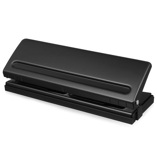 Lurrose6穴パンチあなあけパンチ手帳用A5A6対応調整可能ルーズリーフパンチャーバインダー事務用品DIY文房具ブラック