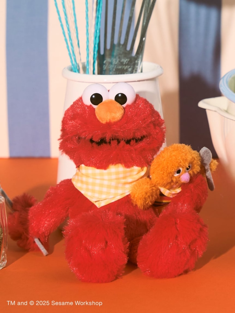 ペアぬいぐるみ(エルモ&ベビー・デイビッド) SESAME STREET MARKET セサミストリートマーケット インテリア・生活雑貨 おもちゃ・ゲーム・フィギュア レッド【送料無料】[ Fashion]