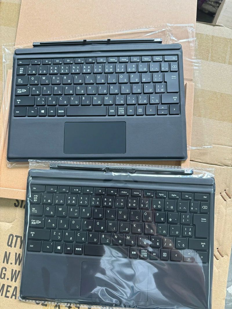 日本マイクロソフト マイクロソフト 鍵盤 新品 完全無欠品 Surface Pro 手合い押しかぶせる 黒いこと (Proつづき物 3～7に相応う) 日本語(飾り気の無い包み)