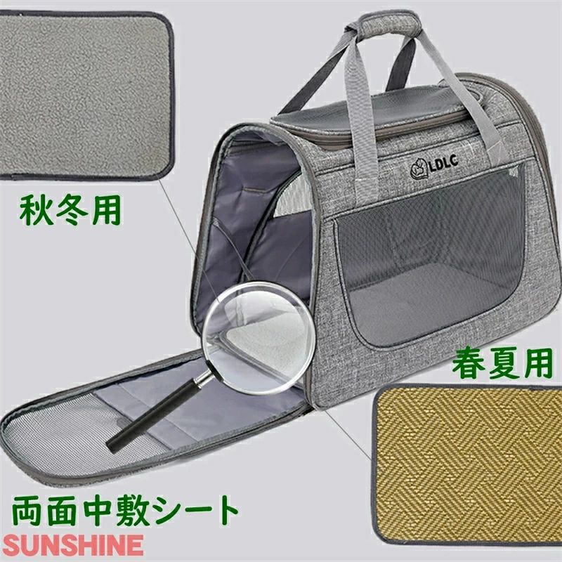 ペットキャリーバッグ 高耐久 ペットキャリー 軽量キャリー 超耐久 最大耐荷重10kg 病院/旅行に最適　キャスター ねこキャリーリュック 犬 キャリーケース キャスターうさぎ 通気 2WAY 犬 猫 キャットケージ 小型犬 通院 防災 避難 2SIZE