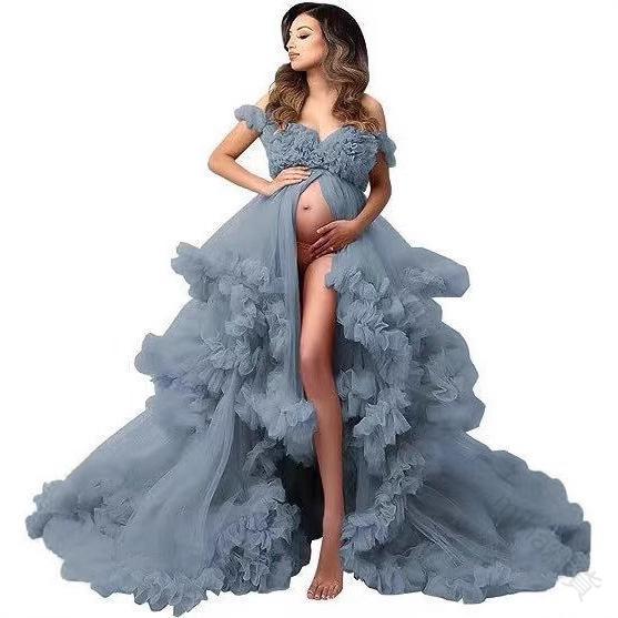妊婦さんも輝く人並み外れたな日 写真絵華燭の典専用お召しもの ふんわりチュールスカートで奥ゆかしいな影ぼうし 体型を美しく見せるハイウエストデザイン 不死化映画化に至適なギア付き添い人 マタニティフォト用御膳上等原材料 出産祝い・ギフト-その他-メモリアル・記念品