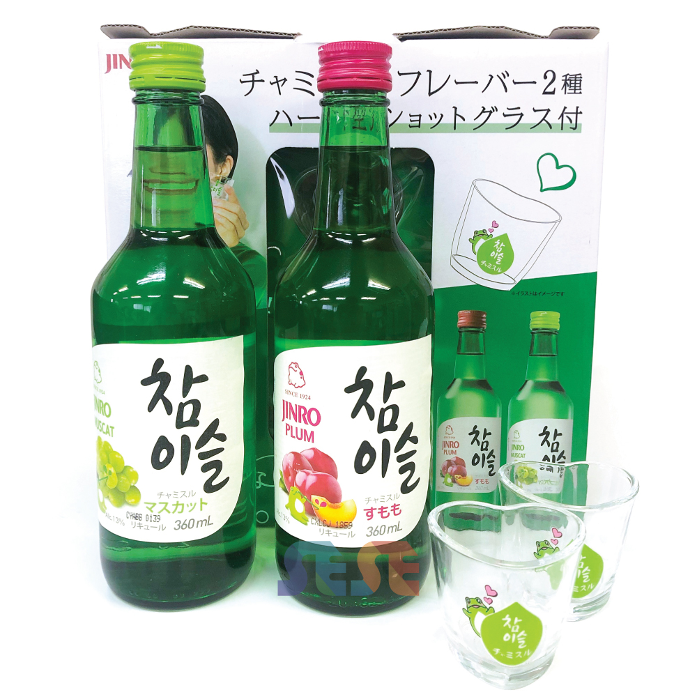 楽天市場】ボヘ【寶海】イプセジュ 360ml【5本】+ 専用グラス付き【2個】韓国焼酎グラス 韓国全羅南道で人気のある焼酎韓国焼酎 /お酒/キムチ/チヂミ/韓国お酒/焼酎/韓国食材/洋酒/美味しい/チャミスル/！！！ : 韓国フリーマー