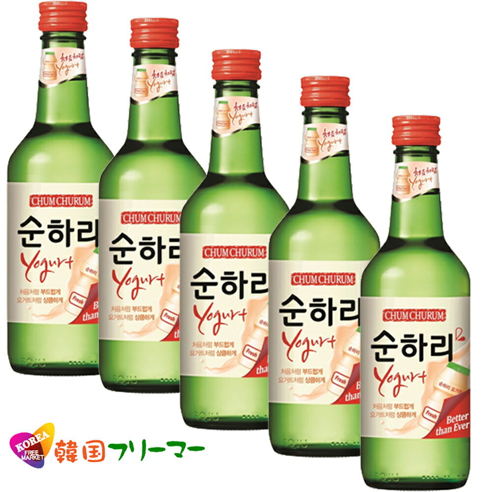 市場 スナリ チヨウムチョロム ヤクルト 360ｍｌ 焼酎 しーうぉん 韓国食材 5本 韓国焼酎 韓国食品 お酒 韓国お酒