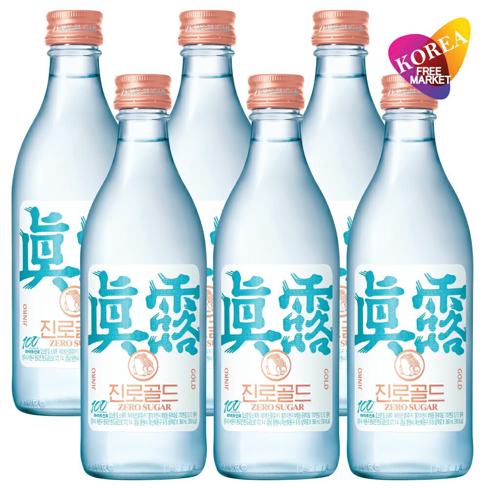 楽天市場】【エントリーでポイント10倍】眞露 GOLD 360ml 6本