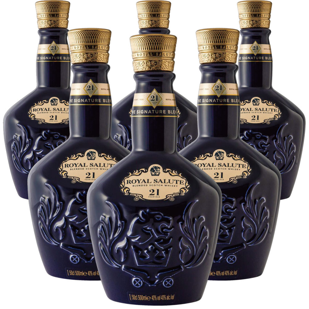 ローヤルサルート 21年 シグネチャーブレンド 500ml 6本 箱売り 1BOX / ブレンデッドスコッチウイスキー イギリス