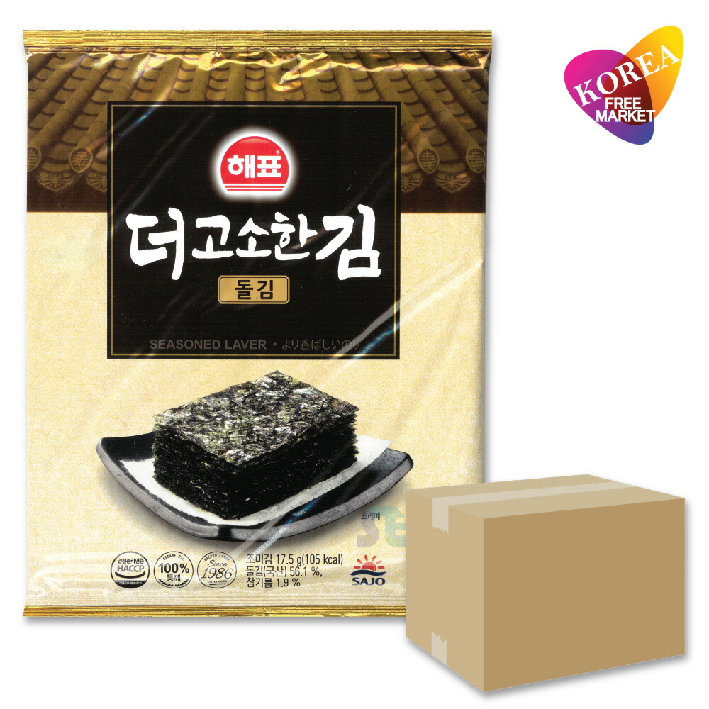 ヘピョ 韓国味付けのり 全形 7枚入り 40袋 箱売り 1BOX / 焼きのり 韓国のり 輸入元直送