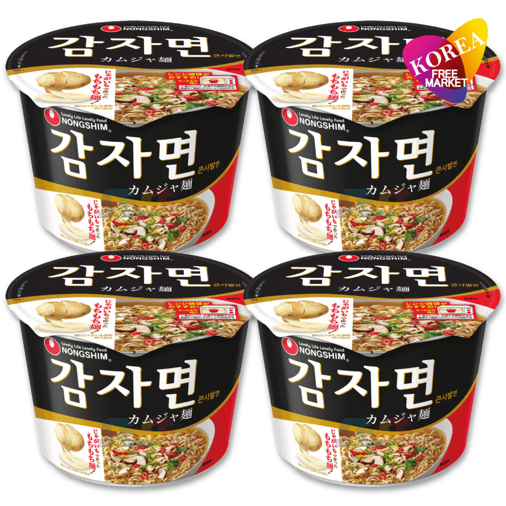 楽天市場】農心 カムジャ麺 カップ 90g 4個セット / 韓国ラーメン