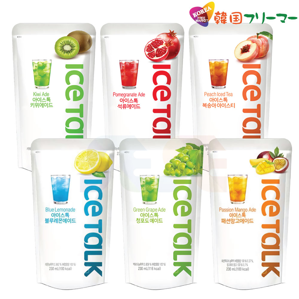 【楽天市場】ICETALK 選べる アイストーク 3個セット 各230ml キウィエード, ピーチアイスティー, ブルーレモンエード