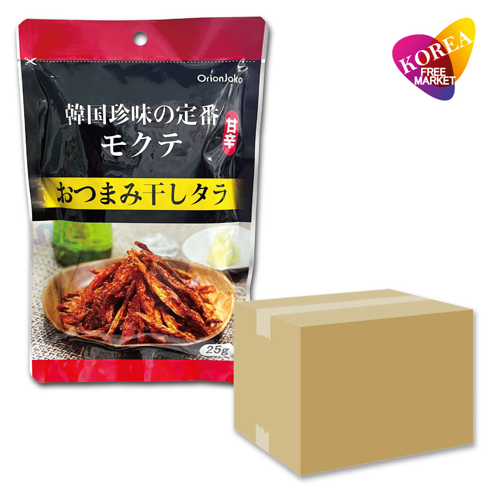 オリオンジャコー モクテ 甘辛 25g 32袋セット 1BOX 箱売り/ おつまみ干しタラ 韓国珍味 韓国産 干しタラ おつまみ