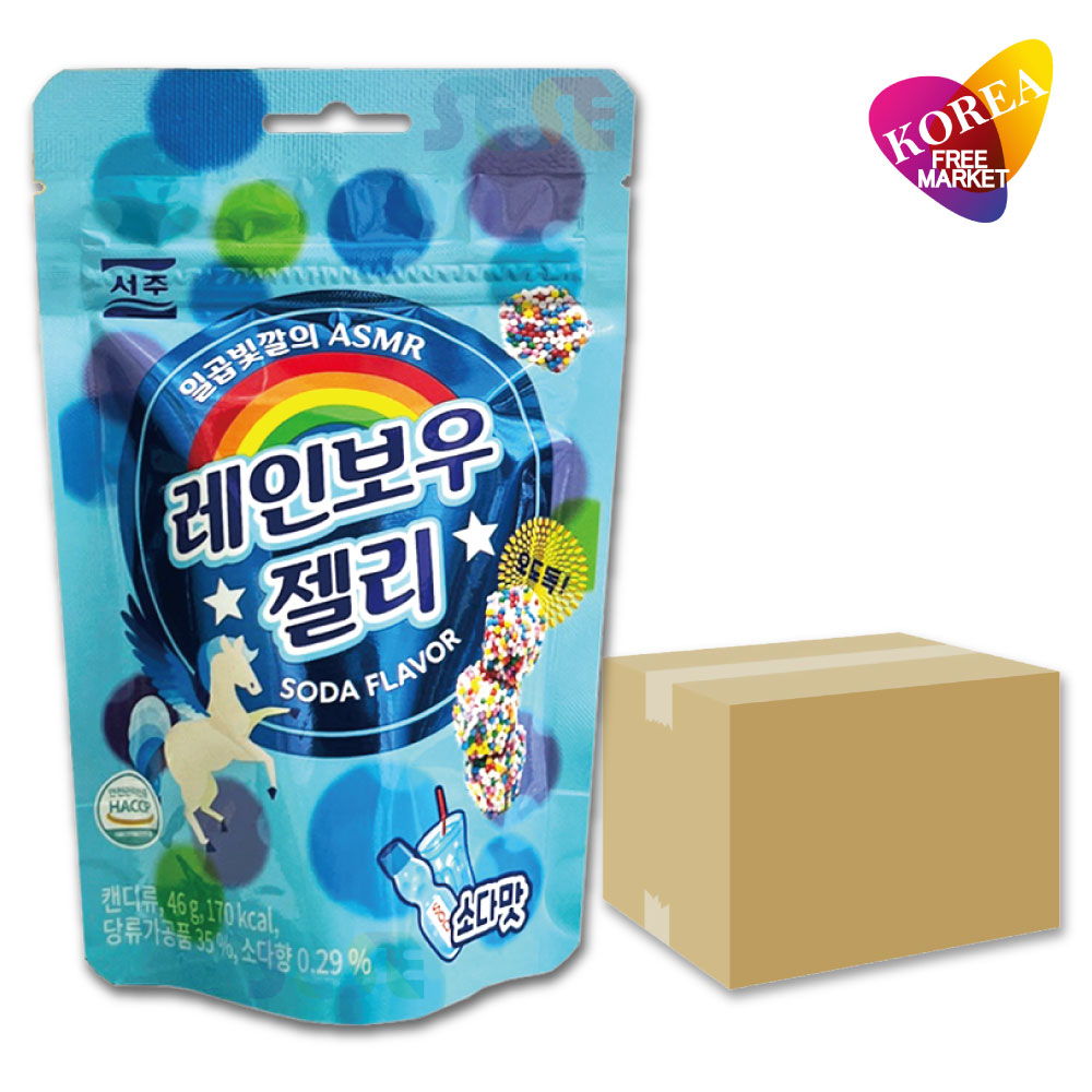 楽天市場】ソジュ レインボーグミ ソーダ味 46g 40袋 箱売り 1BOX