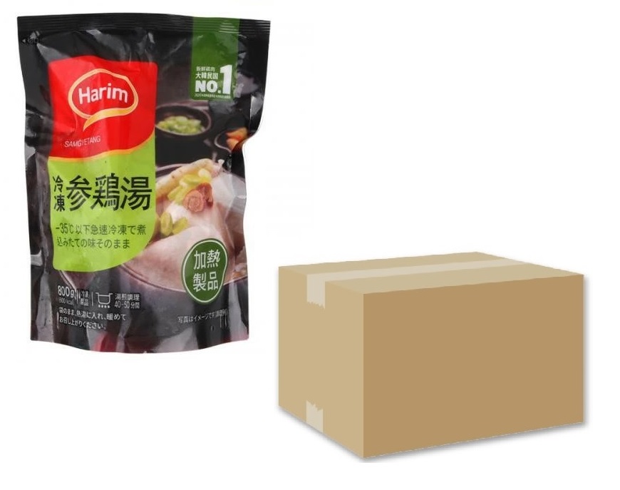ハリム 冷凍 参鶏湯 サムゲタン 800g 16袋 1BOX 箱売り / 半熟 韓国料理 レトルト 韓国食品 harim