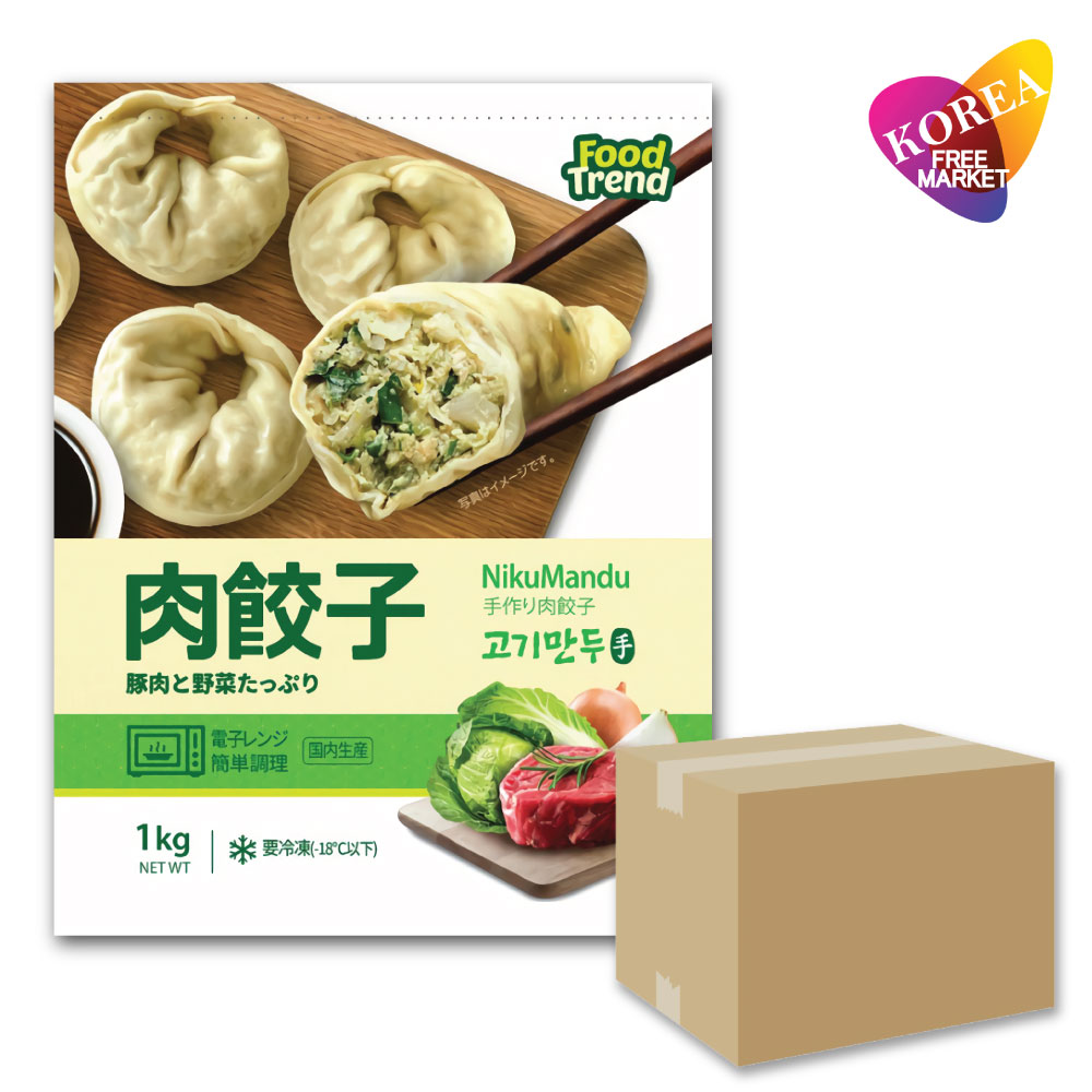 (冷凍便) 名家  手作り肉餃子 1kg × 10袋 1BOX 箱売り 韓国マンドウ 韓国餃子 冷凍