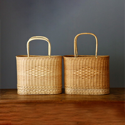 手提げかご 松野屋 ラタン 収納 おしゃれ かご カゴ 籠 バスケット