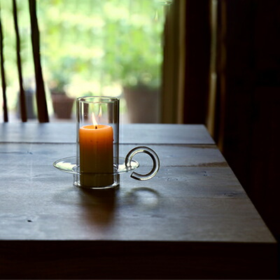 ferm LIVING キャンドルホルダー ガラス 北欧 キャンドルスタンド