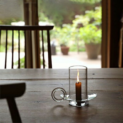 ferm LIVING キャンドルホルダー　箱付き Ferm Living キャンドルホルダー ガラス 北欧 キャンドルスタンド