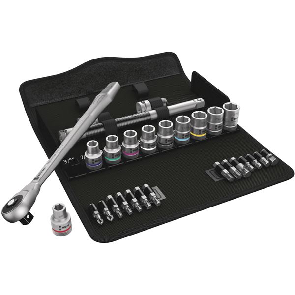 WERA ヴェラ 差込角1 / 2DR 28点組 ソケットレンチ セット 004080 工具 ツール DIY 作業工具 道具 レンチ 工事 DIY 工具 工具セット