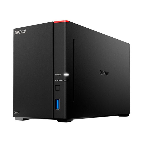 BUFFALO バッファロー LinkStationSOHO向け 2.5GbE搭載 NAS 2ドライブ 4TB LS720DN0402B 1台パソコン HDD